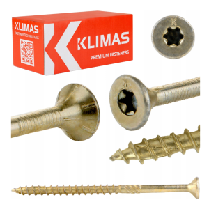 Wkręty ciesielskie do drewna TORX stożkowe - 6x120 mm op. 100 szt. Klimas