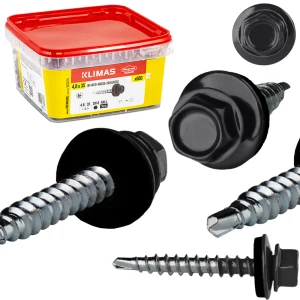 Wkręty farmerskie - RAL7016 wym. 4,8x35mm, op. 650 szt. blachowkręty